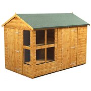 Power 10x6 Apex Combined Potting Shed with 6ft Storage Section